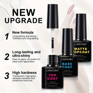 Quick Drying Long Lasting Nail Primer Base Coat Top Coat - Image 2