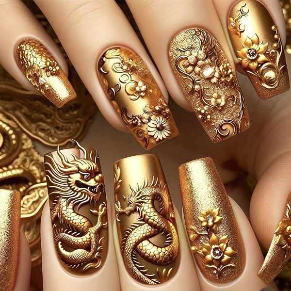 Long Square Shape | Press-On Nails