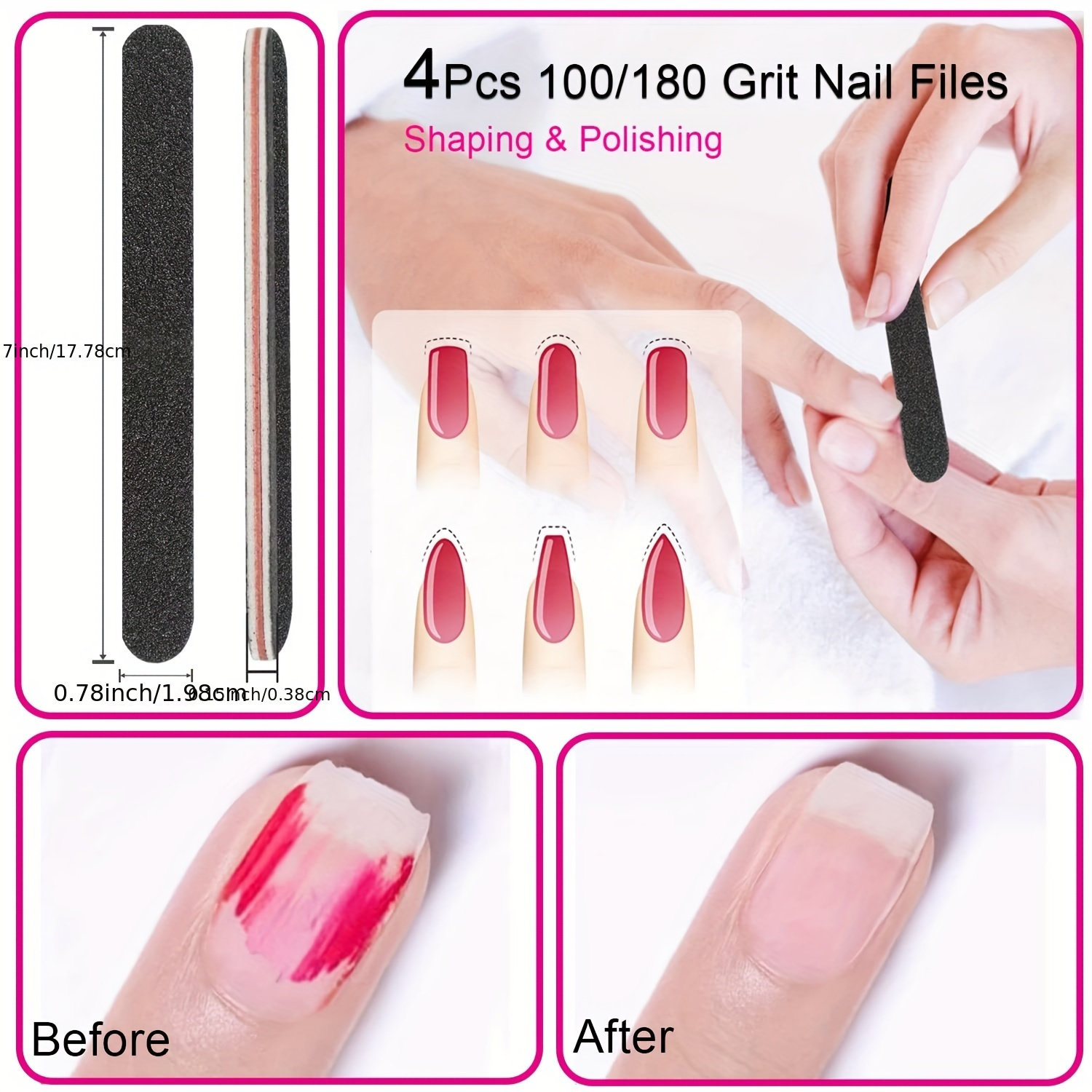18pcs 7 Step 4 Way Nail Buffer - Image 3