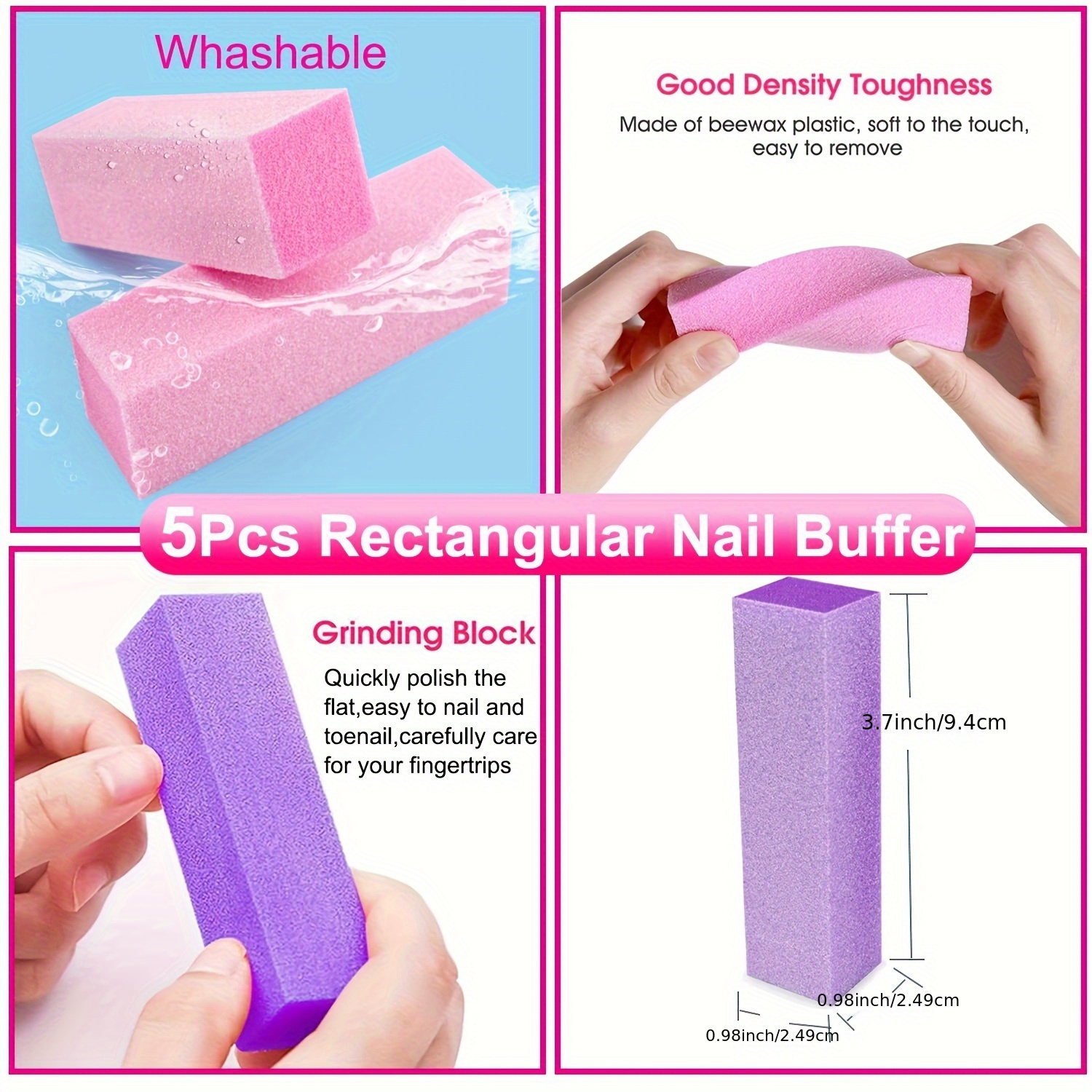 18pcs 7 Step 4 Way Nail Buffer - Image 7