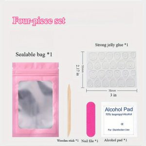 20pcs/10pcs Press-On Nails Kit For Travel - Image 4