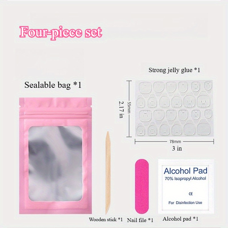 20pcs/10pcs Press-On Nails Kit For Travel - Image 4