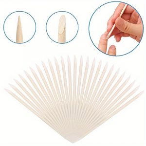 Nails Orange Wood Sticks Cuticle Pusher - Image 2