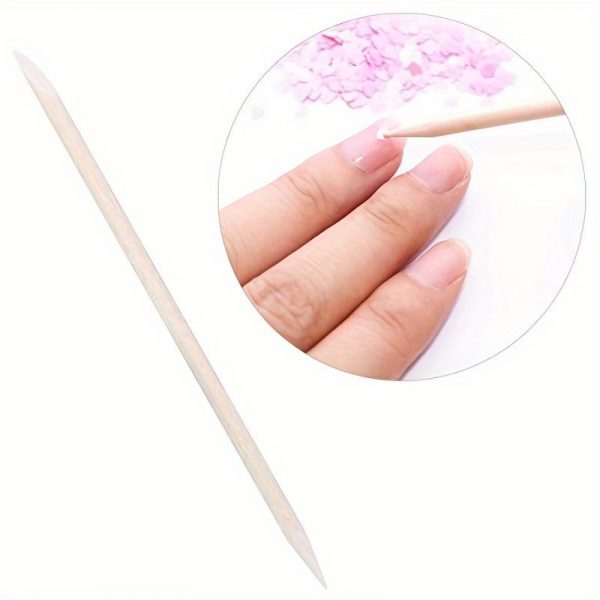 Nails Orange Wood Sticks Cuticle Pusher - Image 5