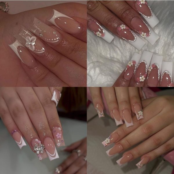 Long Coffin Shape Style Nail Art Decoration - Image 4