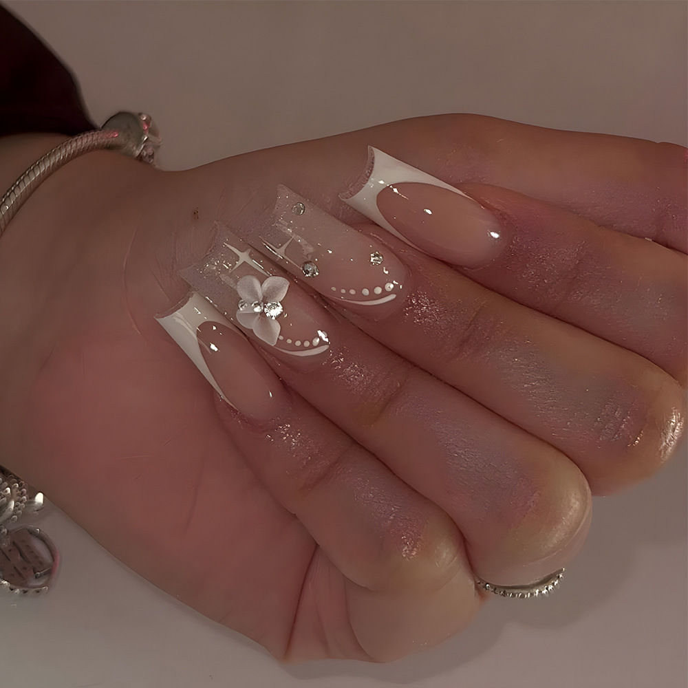 Long Coffin Shape Style Nail Art Decoration - Image 10