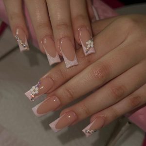 Long Coffin Shape Style Nail Art Decoration - Image 9