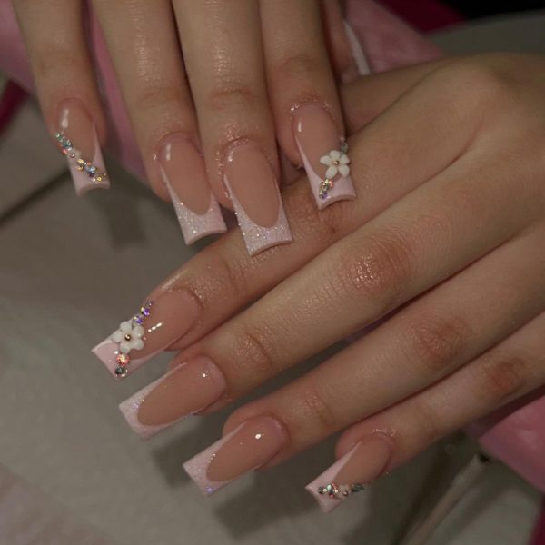 Long Coffin Shape Style Nail Art Decoration - Image 9