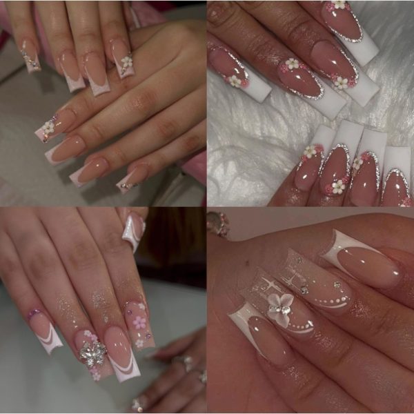 Long Coffin Shape Style Nail Art Decoration - Image 3