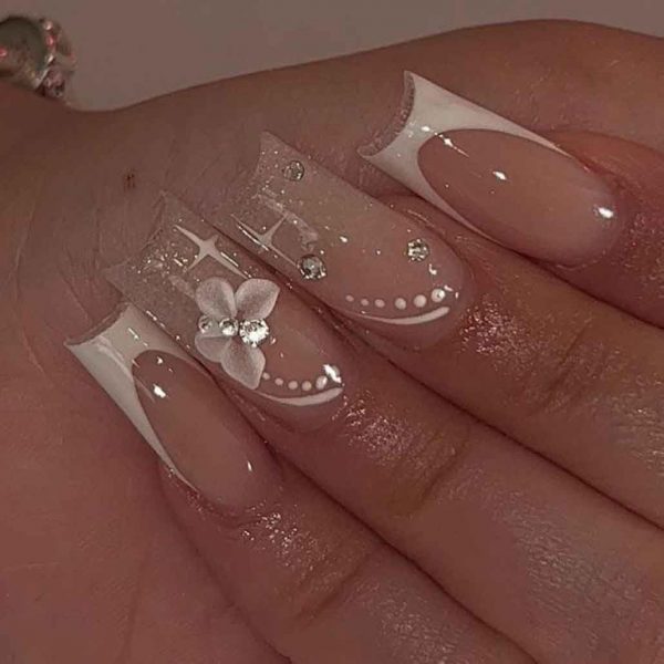 Long Coffin Shape Style Nail Art Decoration - Image 8