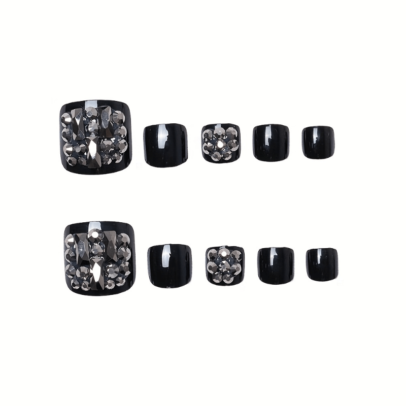 72pcs 3 Boxes Press-On Toe Nails, - Image 6