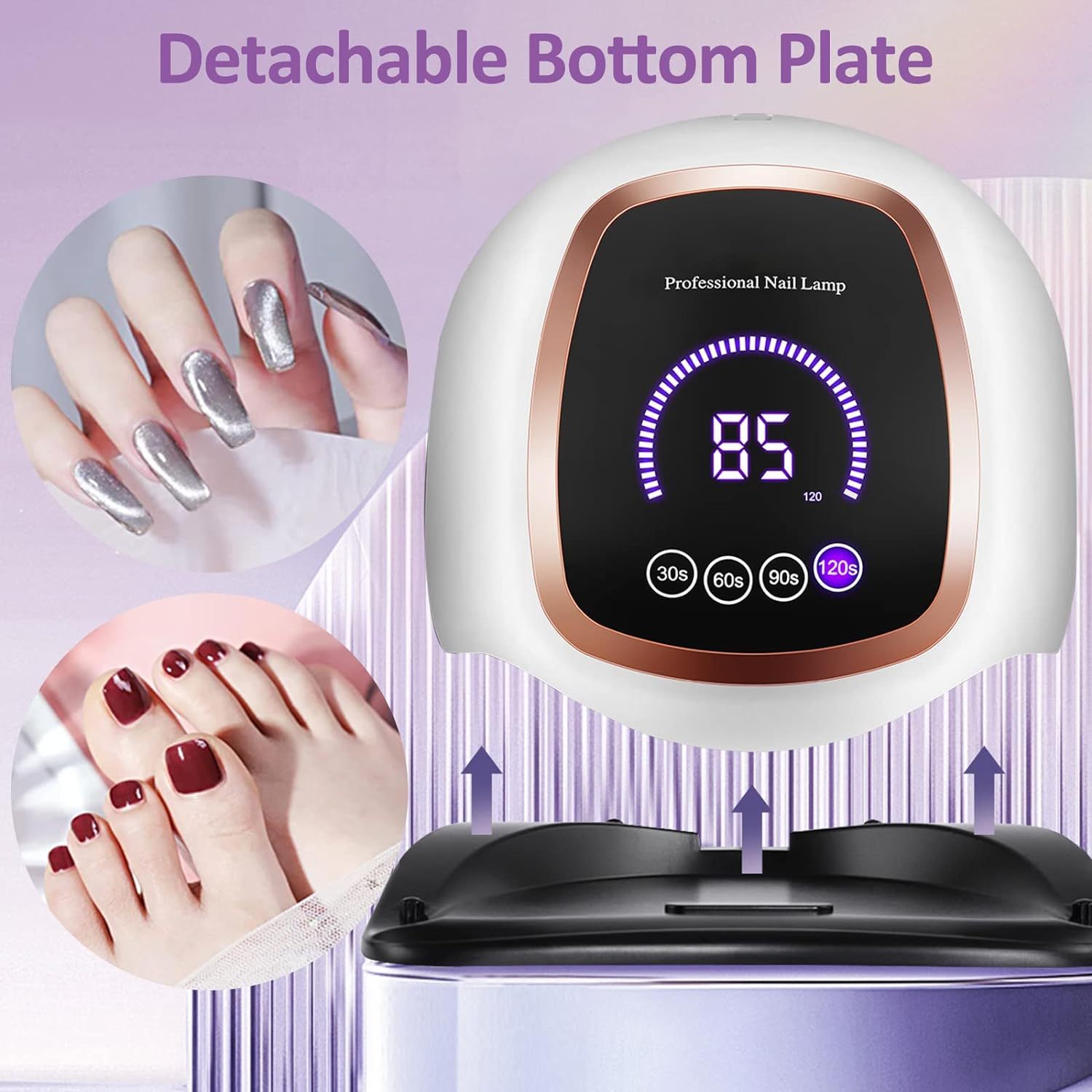 Professional LED UV Lamp for Gel Polish Curing Nail Dryer - Image 2
