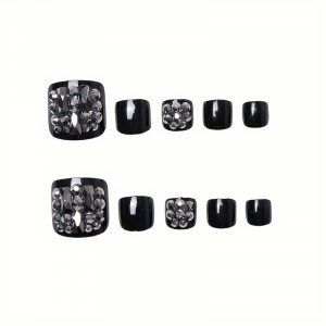 Square acrylic toenail design - Image 7
