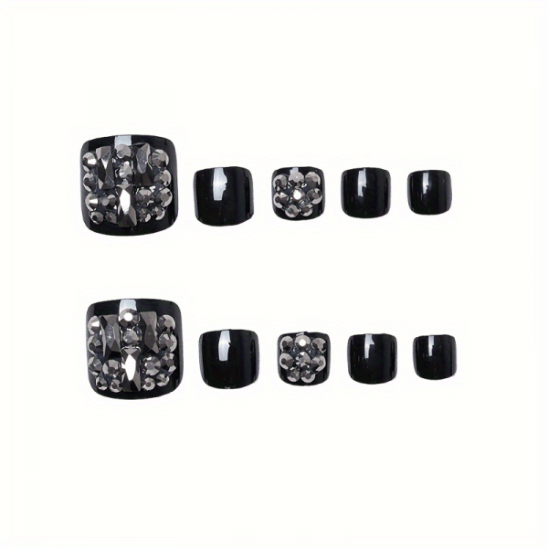Square acrylic toenail design - Image 7