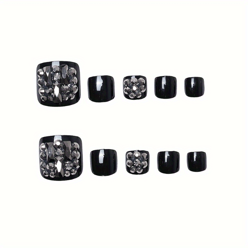 Square acrylic toenail design - Image 7