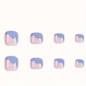 Square acrylic toenail design - Image 9