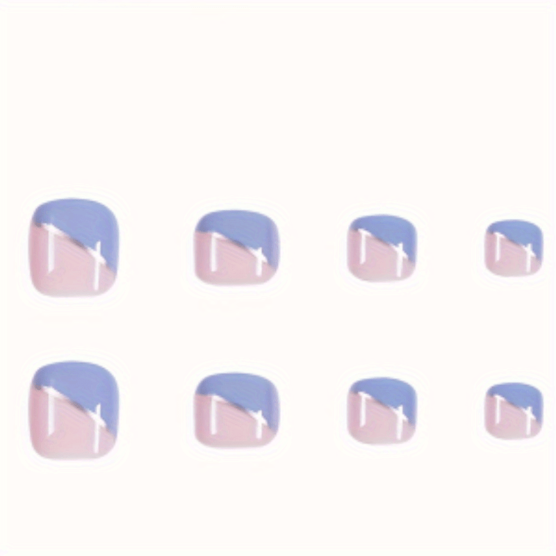 Square acrylic toenail design - Image 9