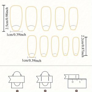 48pcs Nail Art Sparkling Sensation, Suitable for Birthday, Graduation Ceremony Gifts, Or Daily Commuting Parties - Image 4