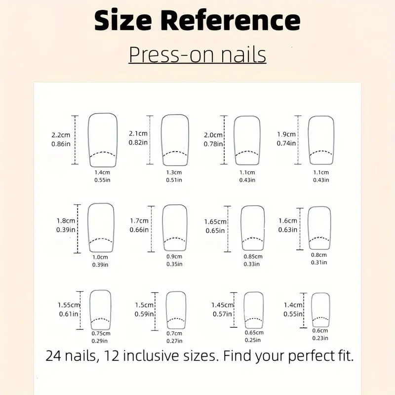 Medium Length Square - Press On Nails - Image 4