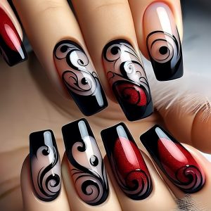 96pcs 4 Set Valentine's Day Luminous Nail Set - Image 7