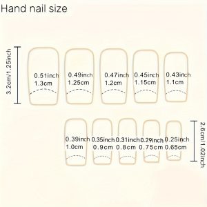 Ballet Shaped Nail Art Patch Coffin Shaped - Image 4