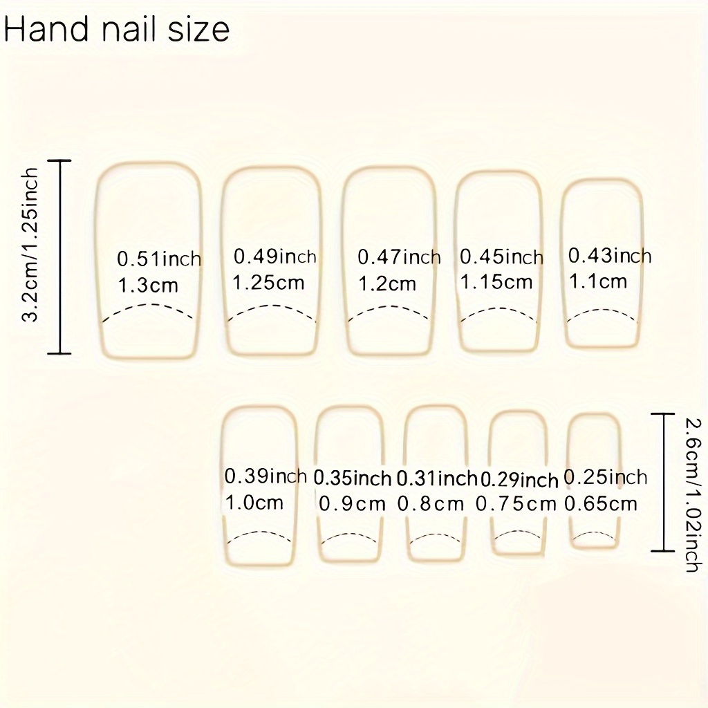 Ballet Shaped Nail Art Patch Coffin Shaped - Image 4