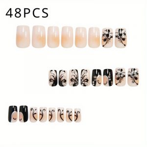 Square Shape French | Press On Nails - Image 3