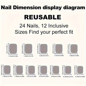 Short Square Shape - Press On Nails - Image 4