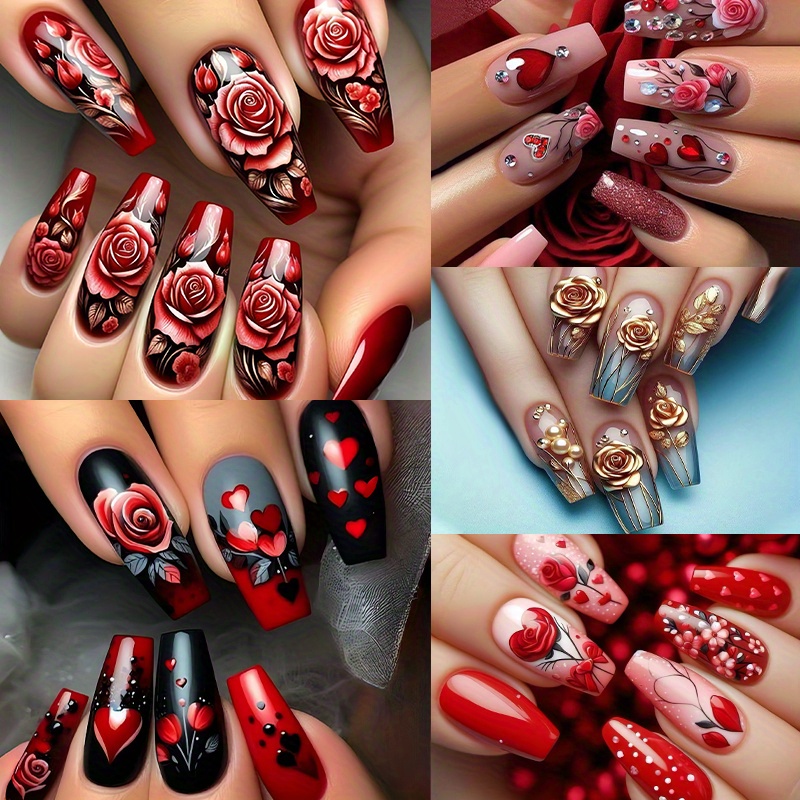 120pcs (5PACK) Pressing Nail Set - Medium Ballet Shape - Image 2