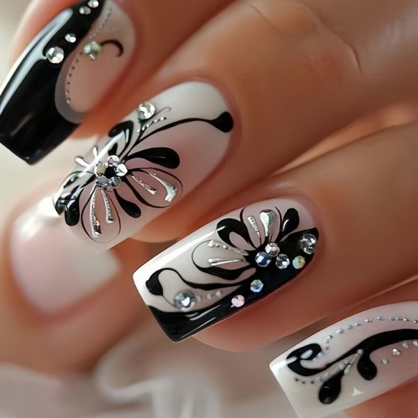 Square Shape French | Press On Nails