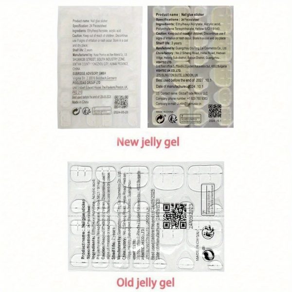48pcs Short Square Simple Marble - Image 5