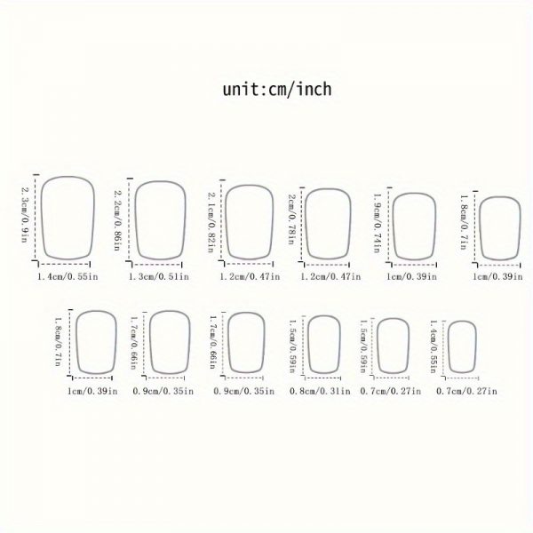 Square Shape Mid-Length | Press On Nails - Image 4