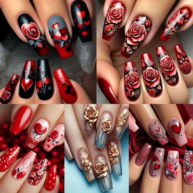 120pcs (5PACK) Pressing Nail Set - Medium Ballet Shape - Image 8