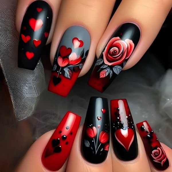 120pcs (5PACK) Pressing Nail Set - Medium Ballet Shape - Image 3