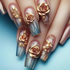 120pcs (5PACK) Pressing Nail Set - Medium Ballet Shape