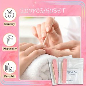 50 Set Disposable Press on Nail Tool Kit - Image 4