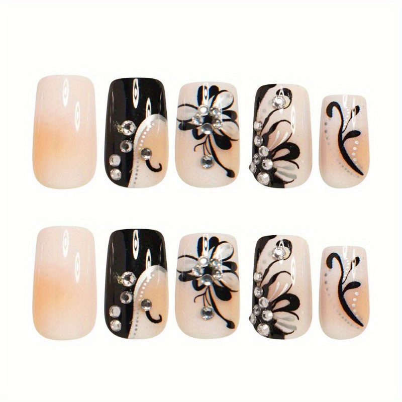 Square Shape French | Press On Nails - Image 5
