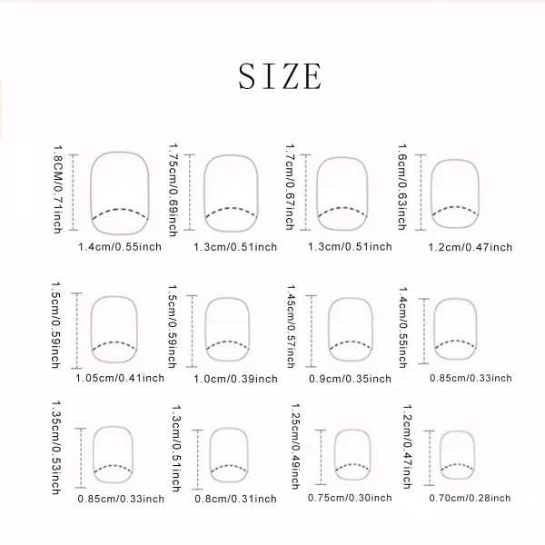 Short Square French White Edge - Image 5