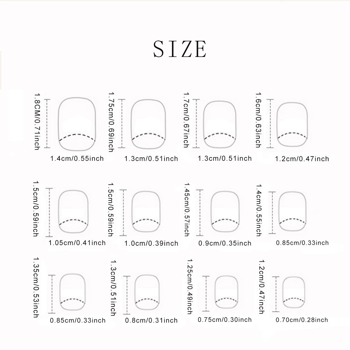 Short Square French White Edge - Image 5