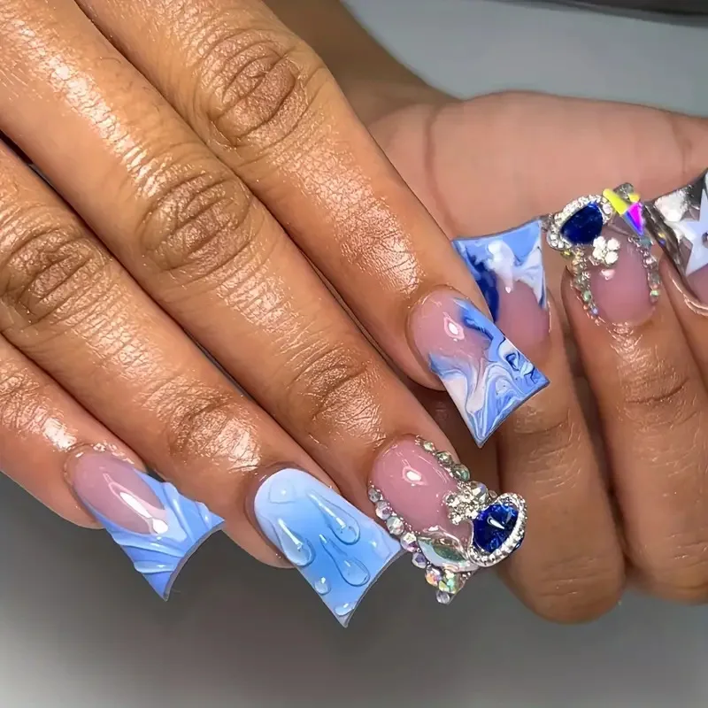 Diamond Duckbill Acrylic Press on Nails - Image 18