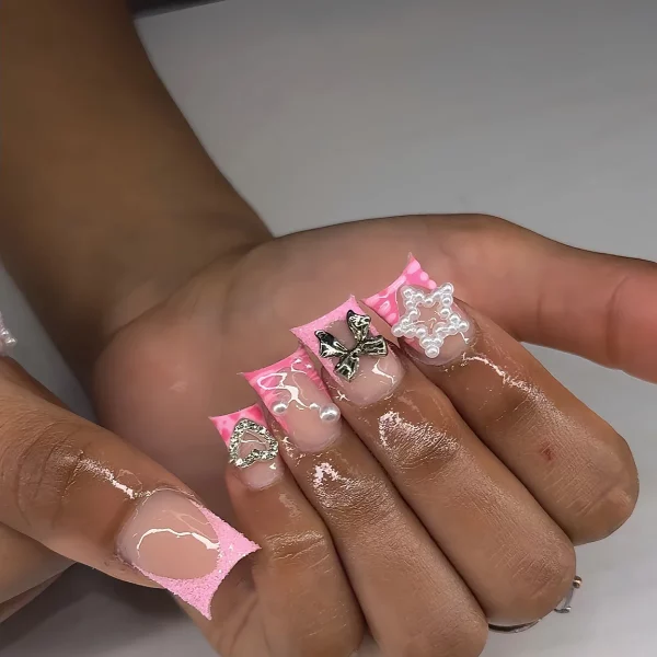 Diamond Duckbill Acrylic Press on Nails - Image 14