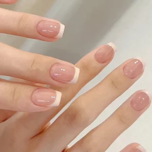 Short Square French White Edge - Image 2