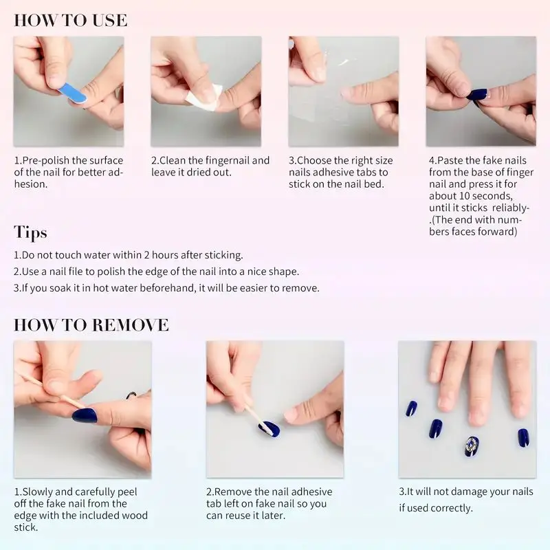 Luxury Handmade Press on Nails Short Square Flash Cat - Image 5