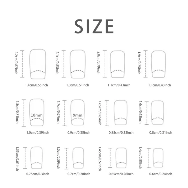 Short French Minimalist Press-On Nails - Image 4