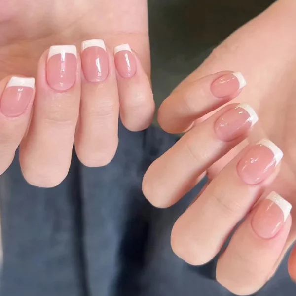 Short Square French White Edge - Image 3