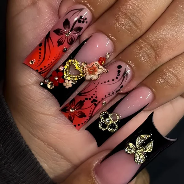 Diamond Duckbill Acrylic Press on Nails - Image 8