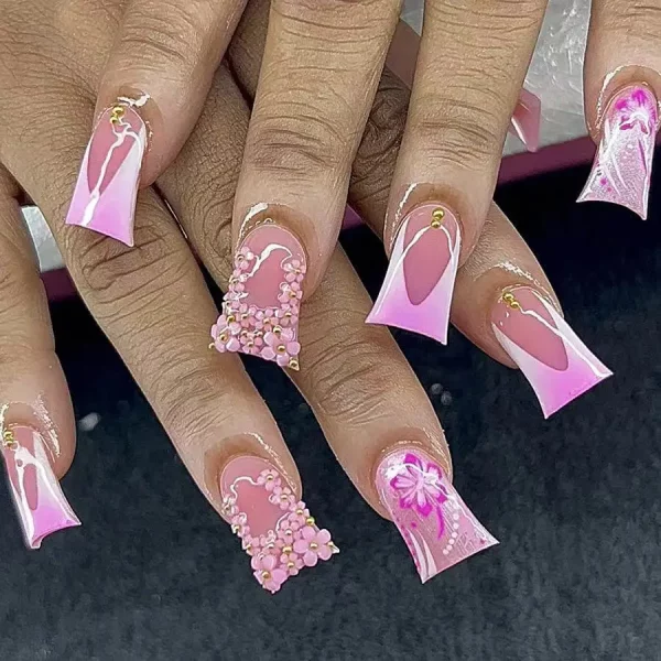 Diamond Duckbill Acrylic Press on Nails - Image 9