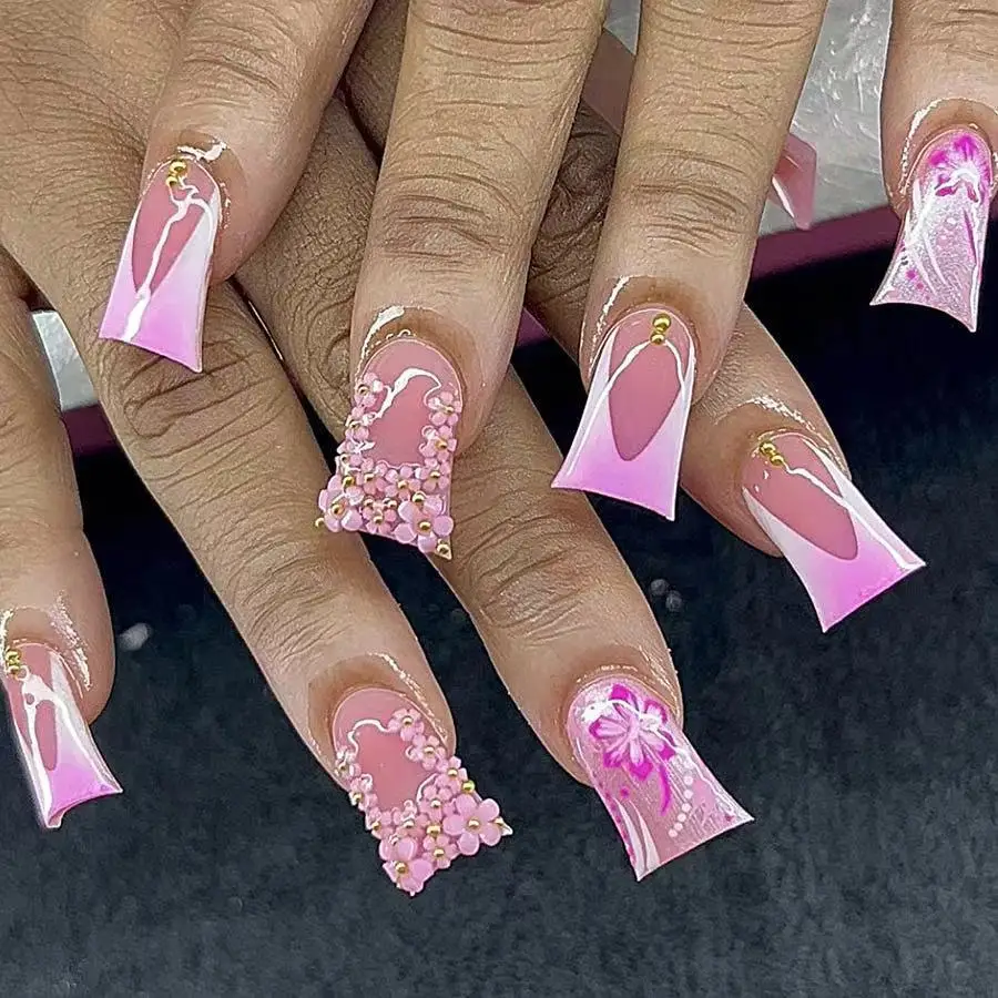 Diamond Duckbill Acrylic Press on Nails - Image 9