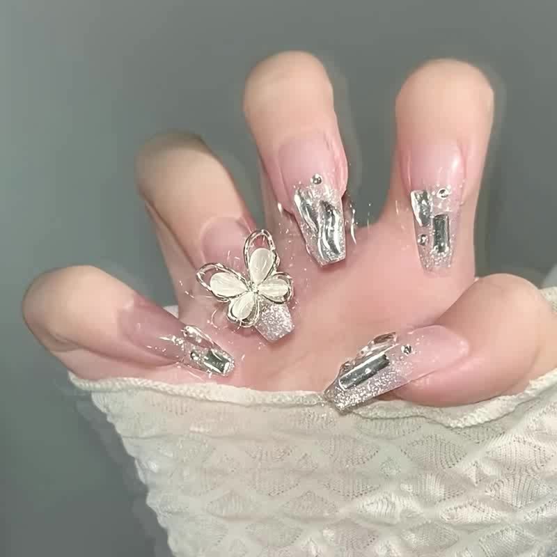 Rhinestone 3D Butterfly Design, - Image 11