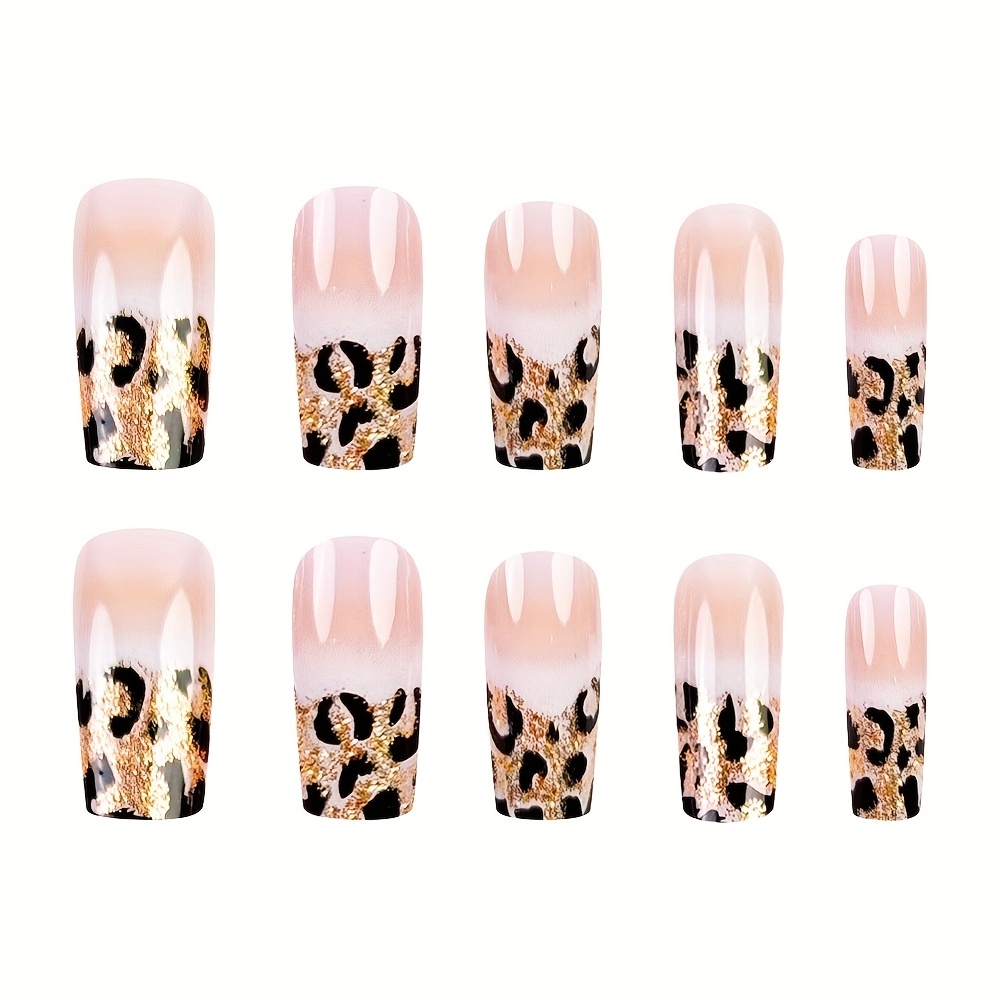 Middle Length Leopard Color block Polka Dot Design - Image 6